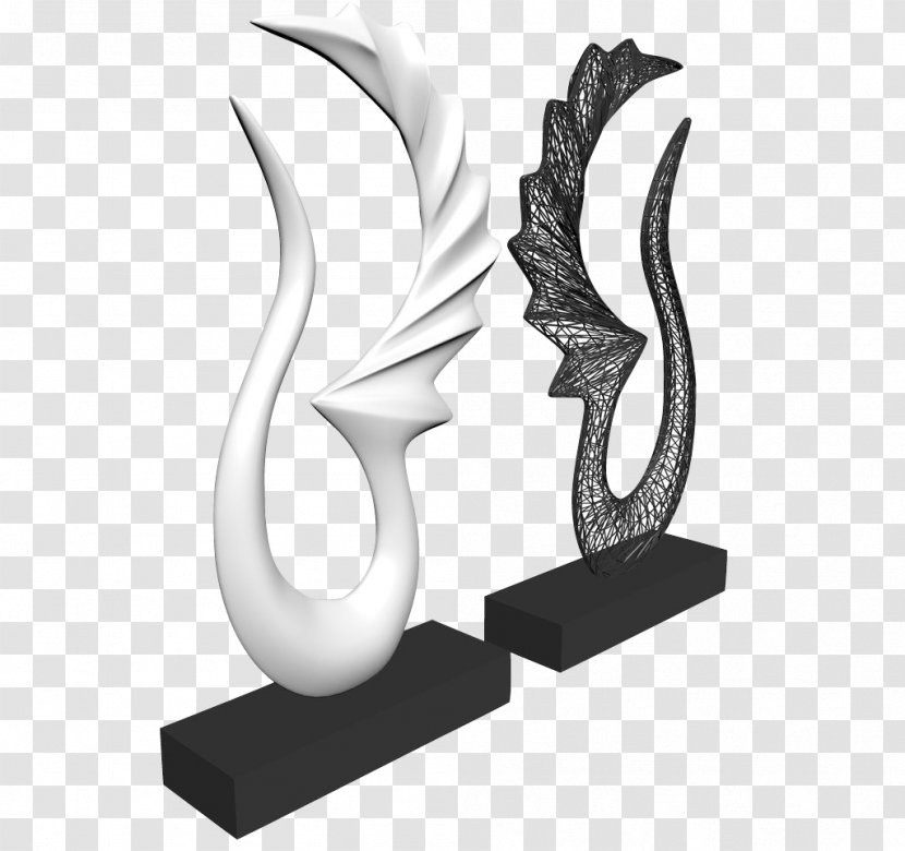 Clip Art - White - Abstract Swan Decoration Transparent PNG