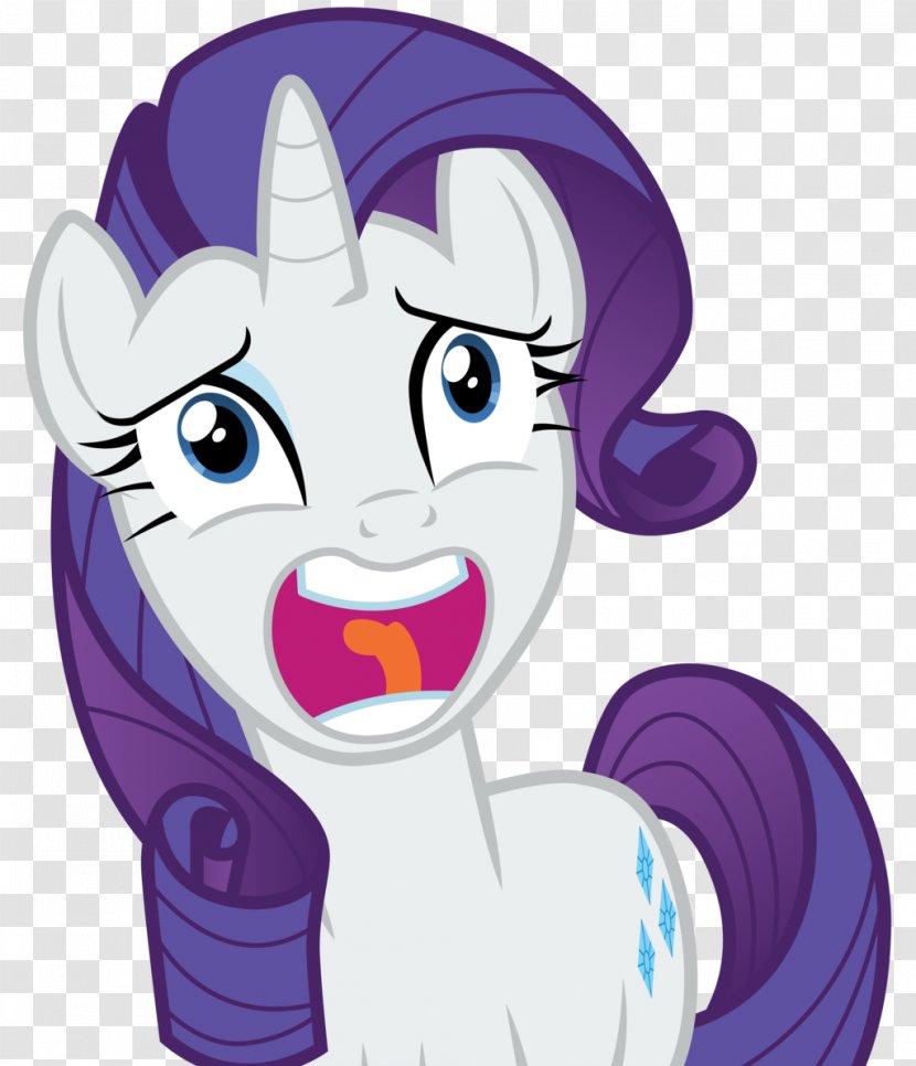 Rarity Scootaloo DeviantArt - Silhouette - Screaming Mouth Transparent PNG