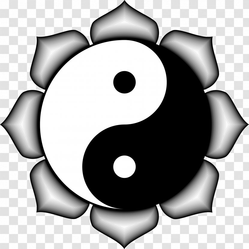 Yin And Yang Desktop Wallpaper Clip Art - Thumbnail - Lotus Transparent PNG