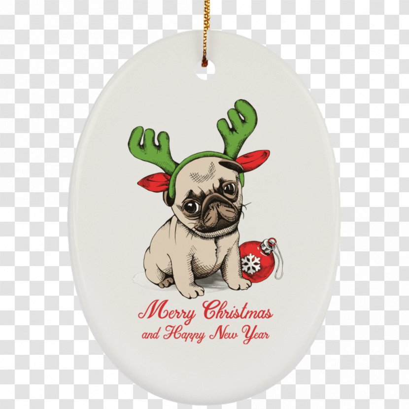 Apple IPhone 7 Plus Pug Puppy 6 Bulldog - Mammal - Christmas Mug Transparent PNG