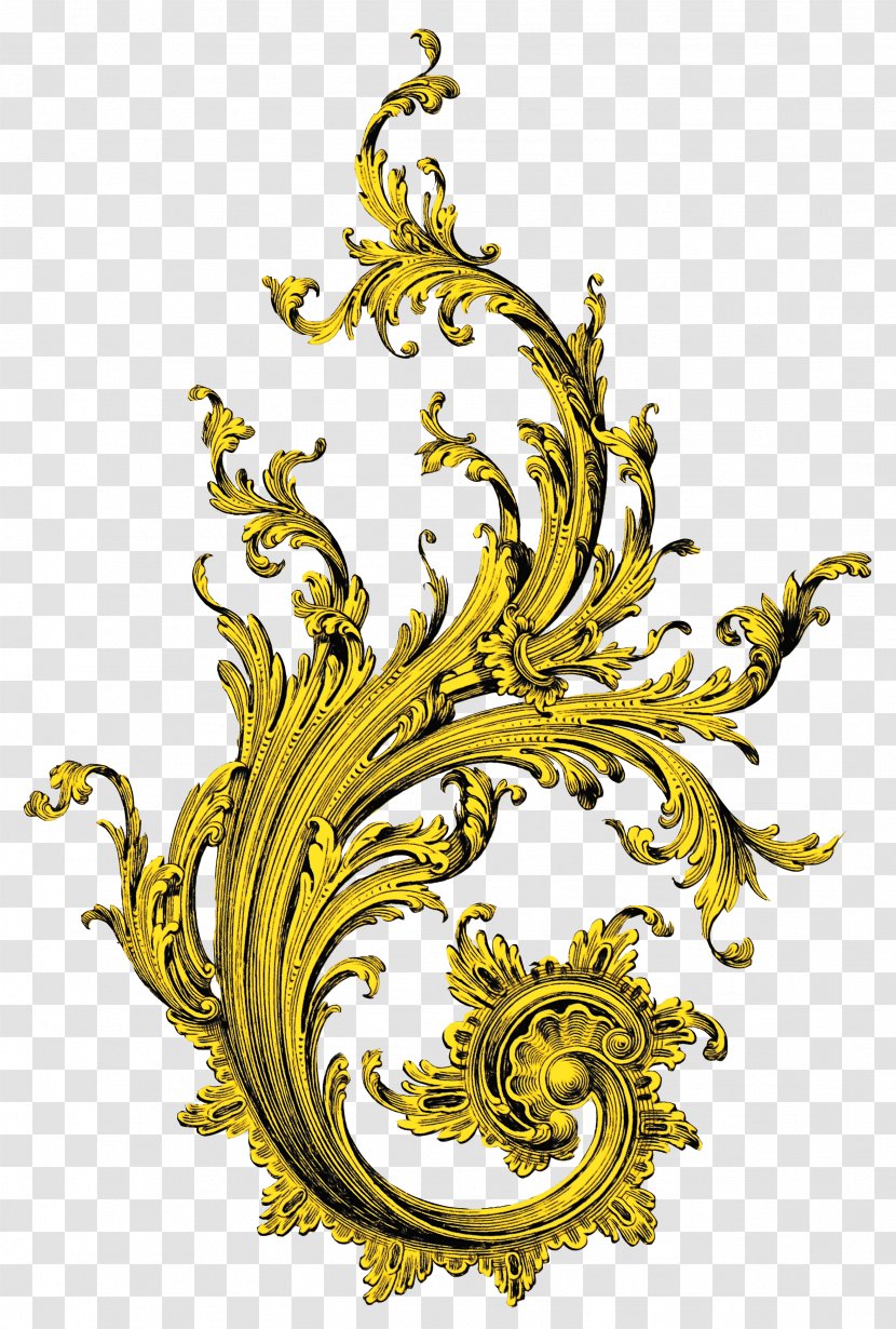 Gold Decorative - Engraving - Brass Transparent PNG