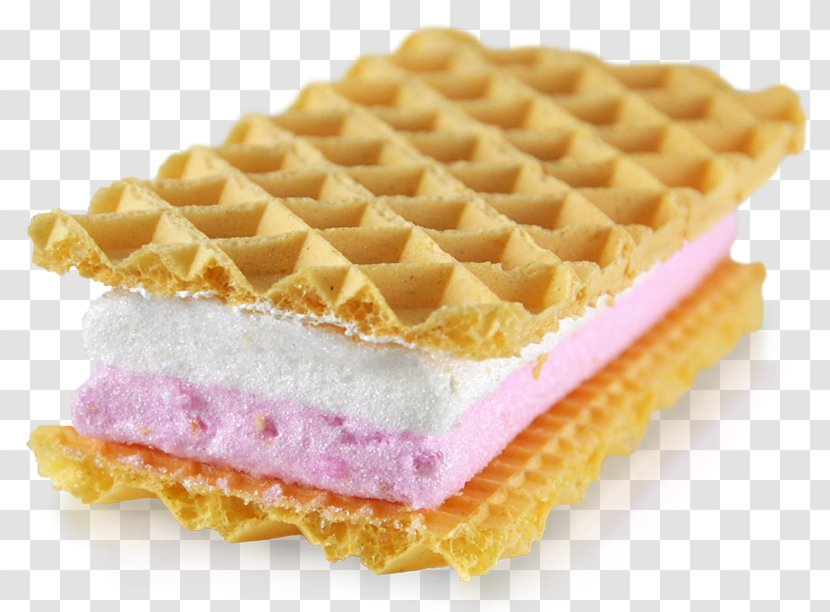 Belgian Waffle Wafer Ice Cream Pink - Social Media - Guilt Transparent PNG