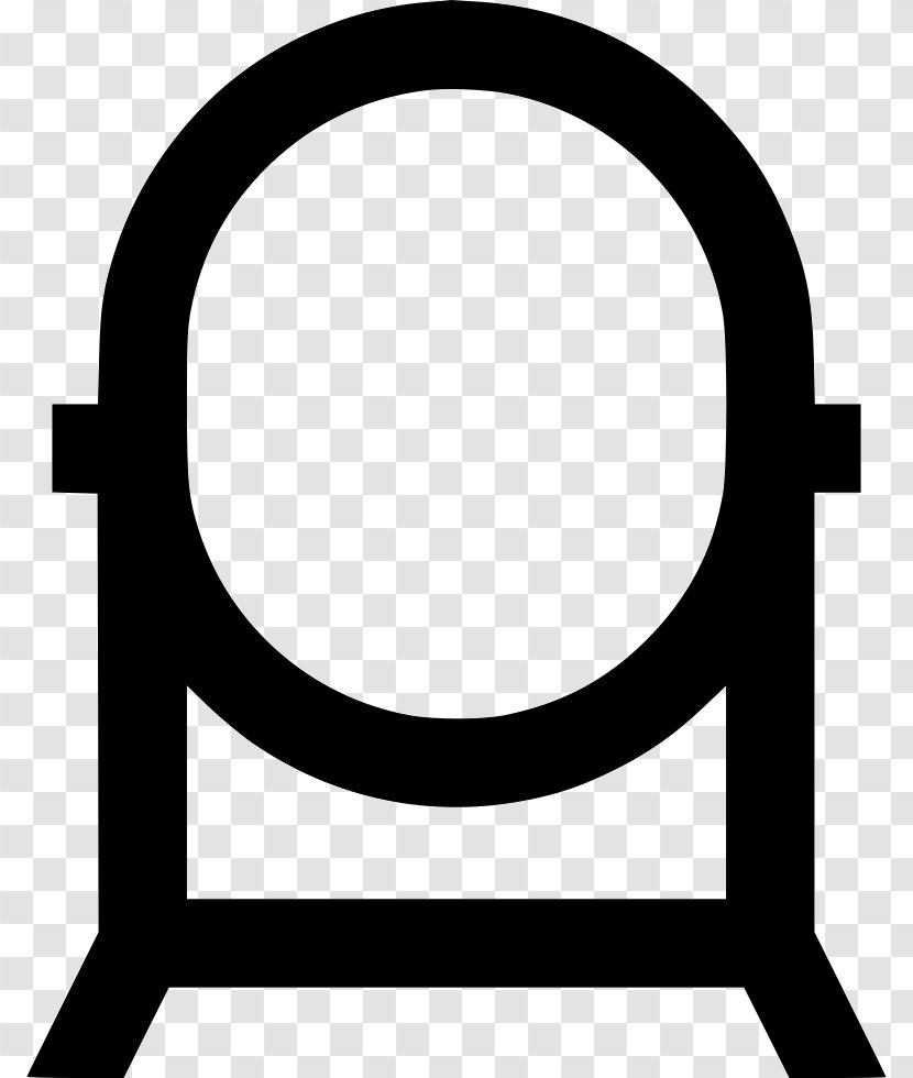 Clip Art Symbol - Com - Mirrror Icon Transparent PNG
