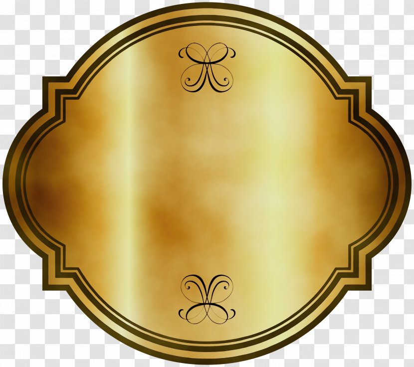 Gold Ribbon - Paint - Mirror Copper Transparent PNG