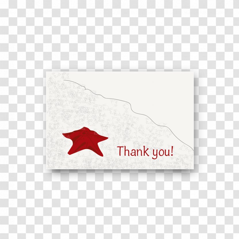 Paper - Material - Thank You Card Transparent PNG