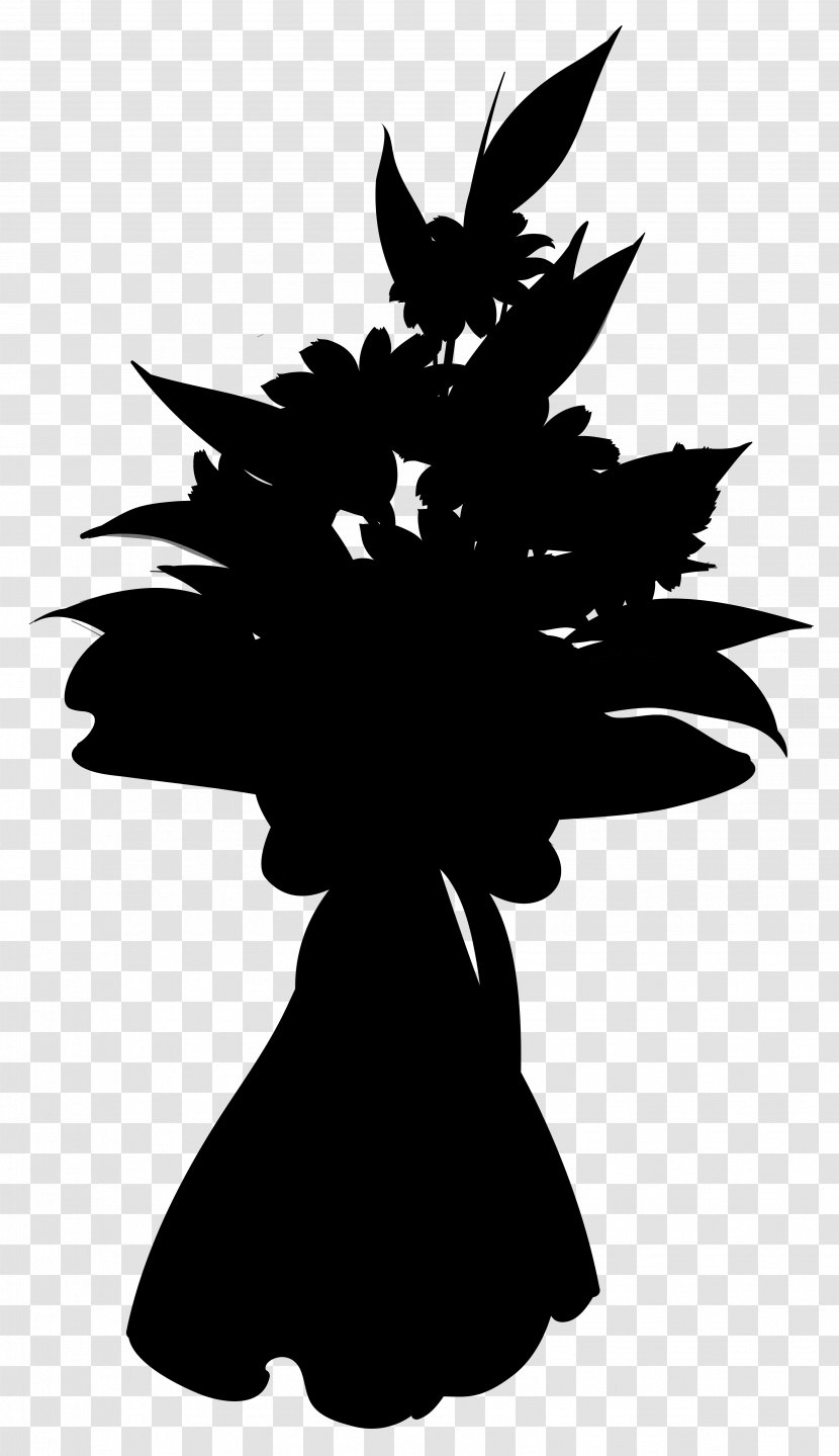 Leaf Flower Character Silhouette Font Transparent PNG