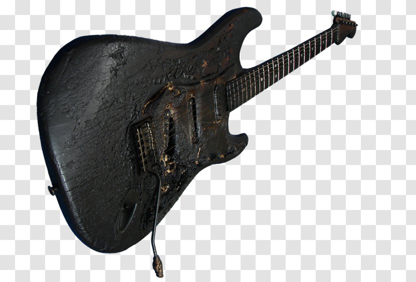 Electric Guitar Fender Stratocaster Bass The Black Strat Musical Instruments Corporation - Cartoon Transparent PNG