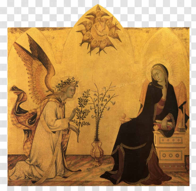 Annunciation With St. Margaret And Ansanus Uffizi The Ognissanti Madonna - Painter - Painting Transparent PNG