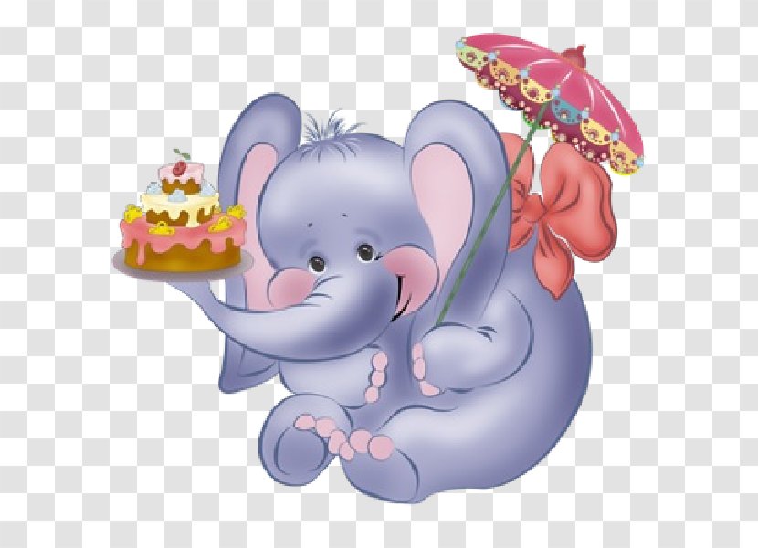 Birthday Cake Elephantidae Baby Shower Clip Art - Watercolor Transparent PNG