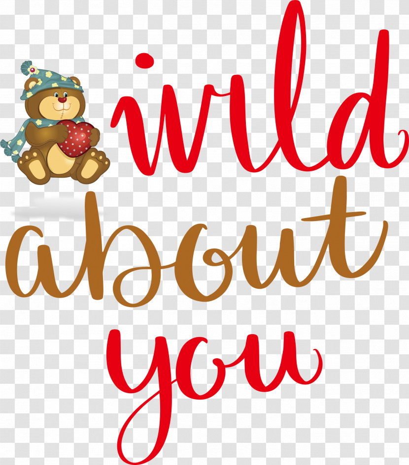 Wild About You Valentines Day Valentine Transparent PNG