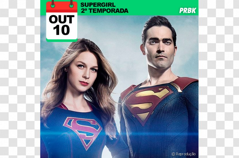 Tyler Hoechlin Melissa Benoist Superman Supergirl Clark Kent - Cw Television Network Transparent PNG