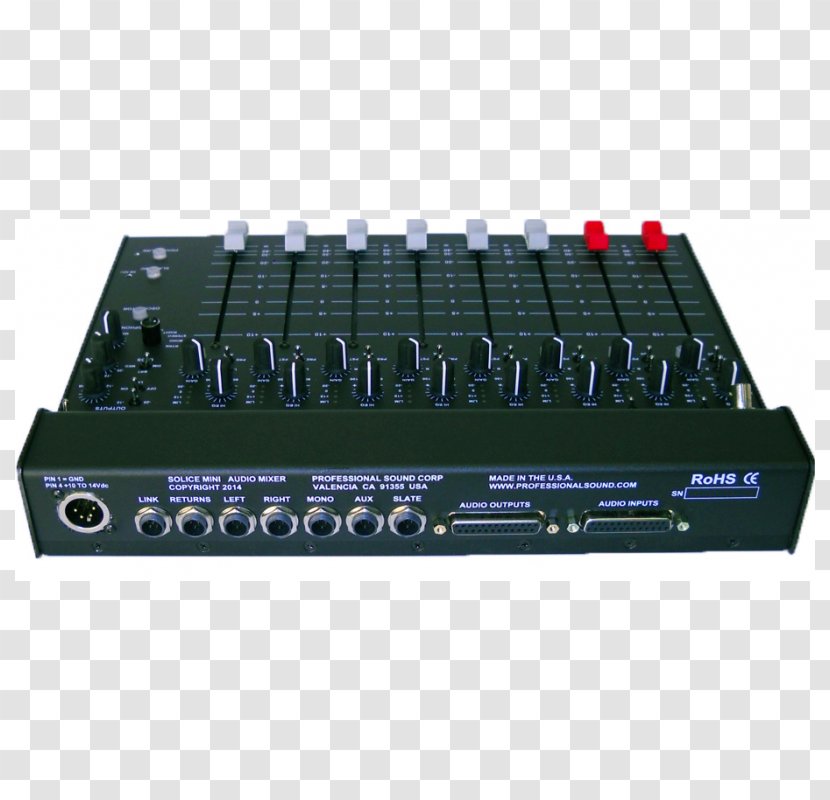 Audio Mixers Sound Electronic Musical Instruments Power Amplifier - Frame - Cartoon Transparent PNG