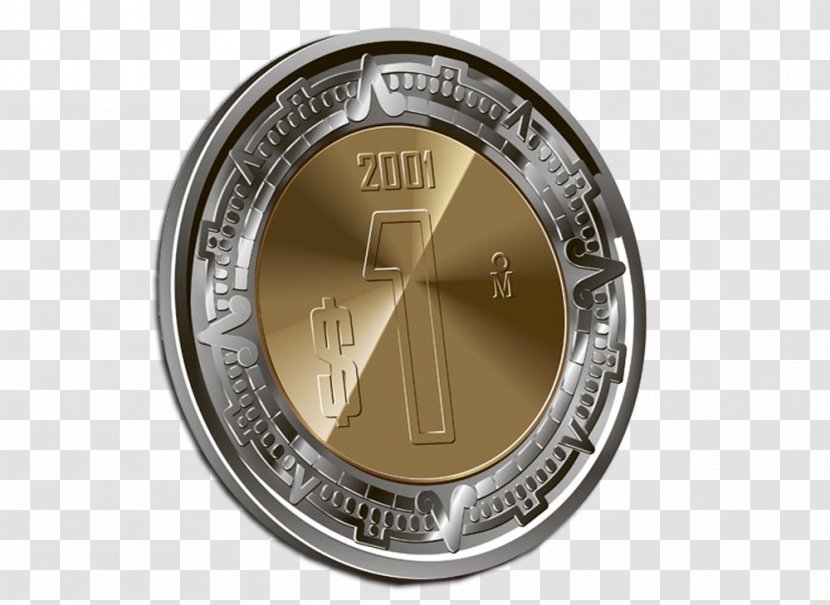 Mexico Coin Icon - One Yuan Transparent Material Buckle Free Transparent PNG