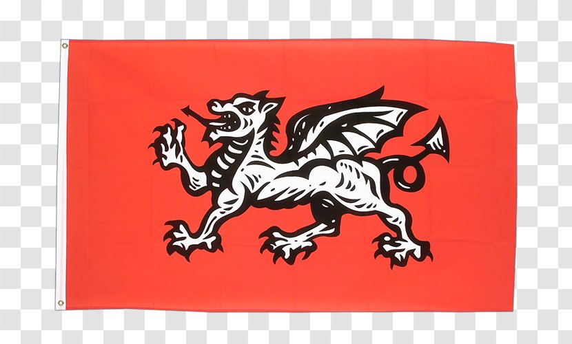Flag Of England Beowulf White Dragon - Welsh Transparent PNG