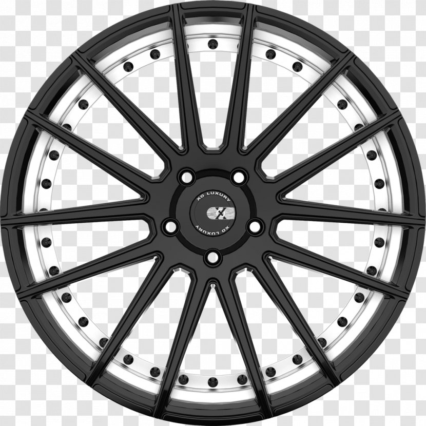 Car Wheel Monaco Rim Tire - Black And White Transparent PNG