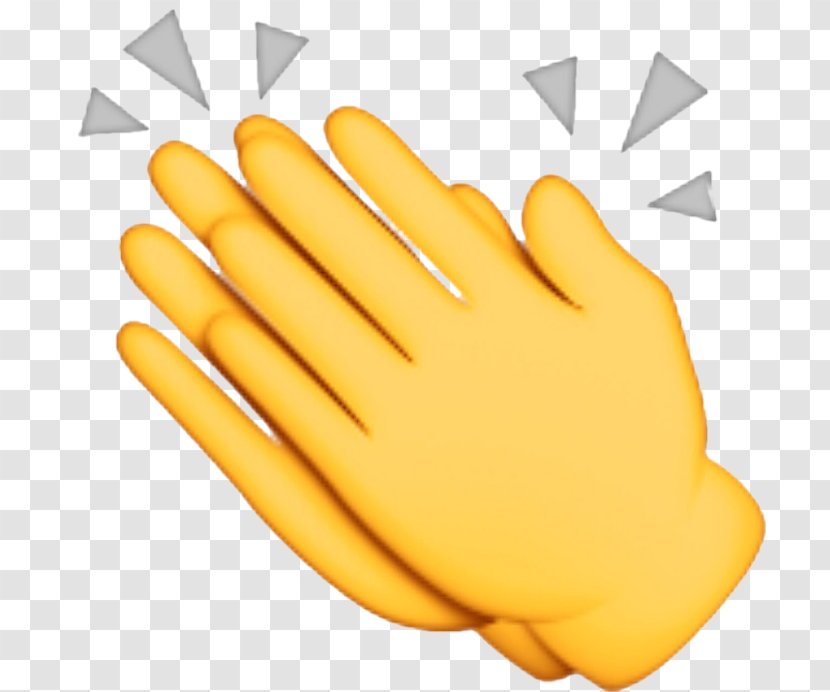 Clapping Emojipedia Sticker Applause - Cartoon - Clap Transparent PNG