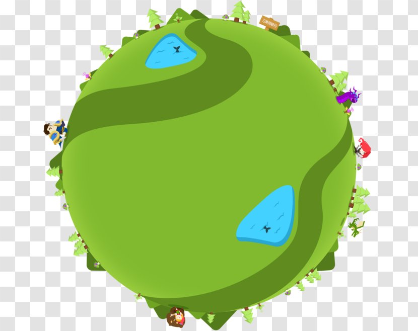 Download Icon - Organism - Green Planet Transparent PNG