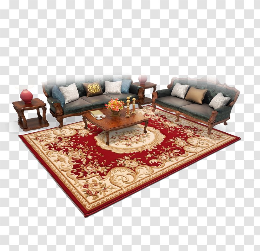 Carpet Living Room Bedroom Couch - Bed - Sofa Transparent PNG