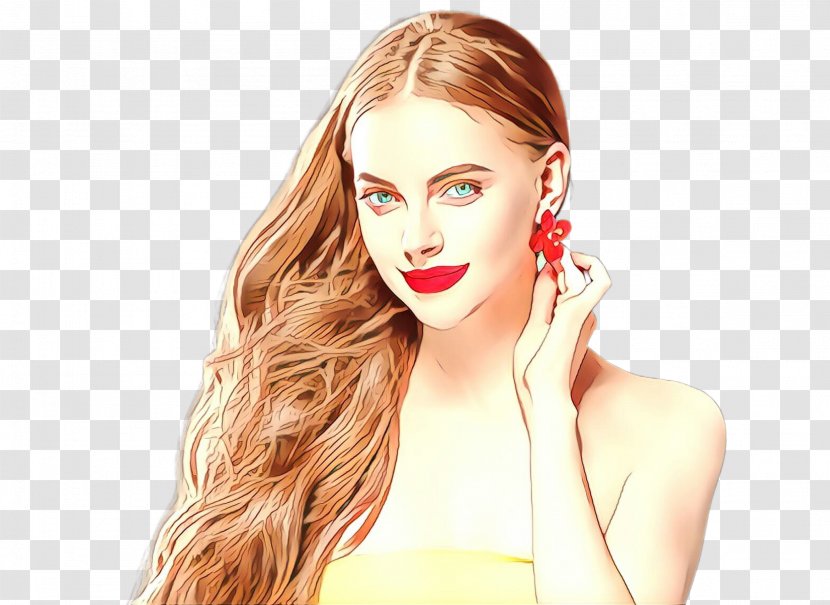 Hair Face Blond Hairstyle Skin - Nose Eyebrow Transparent PNG