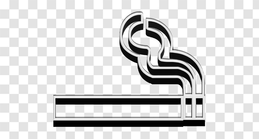 Smoking Icon - Text - Logo Transparent PNG