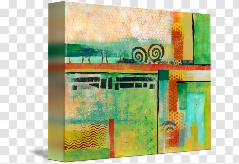 Modern Art Acrylic Paint Painting - Abstract Landscape Transparent PNG