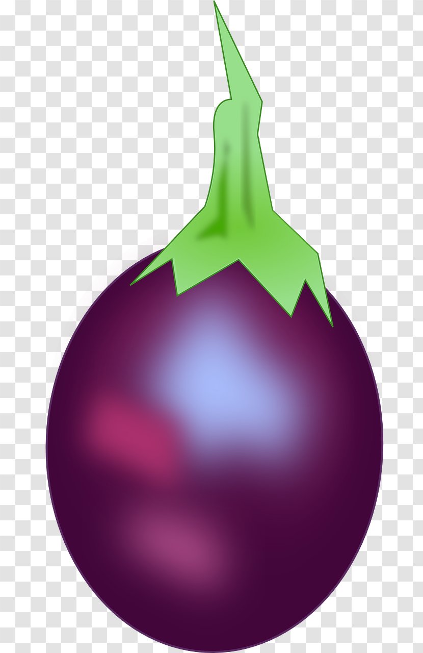 Eggplant Icon - Christmas Ornament - Purple Transparent PNG