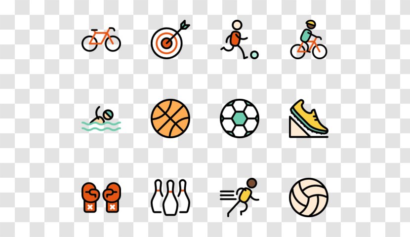 Smiley Emoji Clip Art - Yellow - Sports Elements Transparent PNG