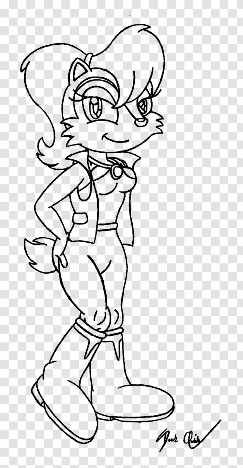 Princess Sally Acorn Sonic Adventure Coloring Book Shadow The Hedgehog Charmy Bee - Silhouette Transparent PNG