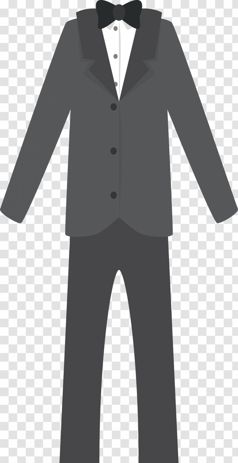 Suit Formal Wear - Tuxedo - Vector Material Transparent PNG