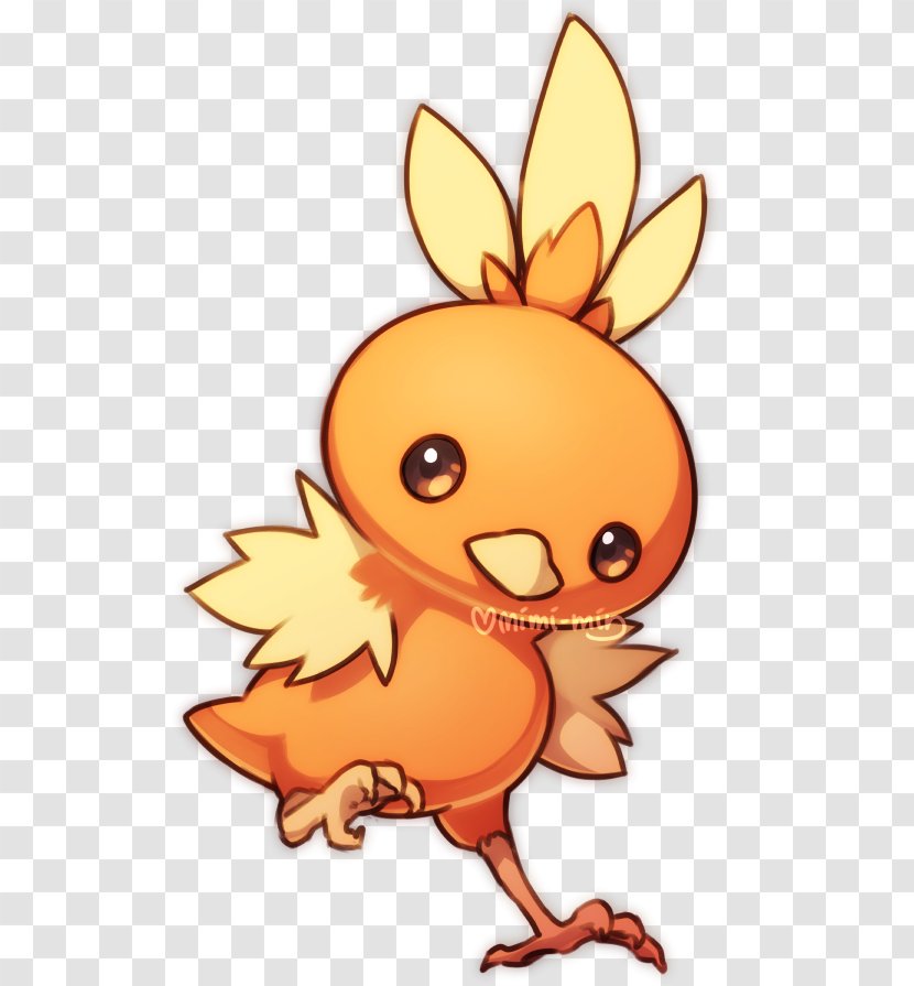 Torchic Pokémon Fan Art Illustration - Heart - Drawing Of Pokemon Charmander Transparent PNG