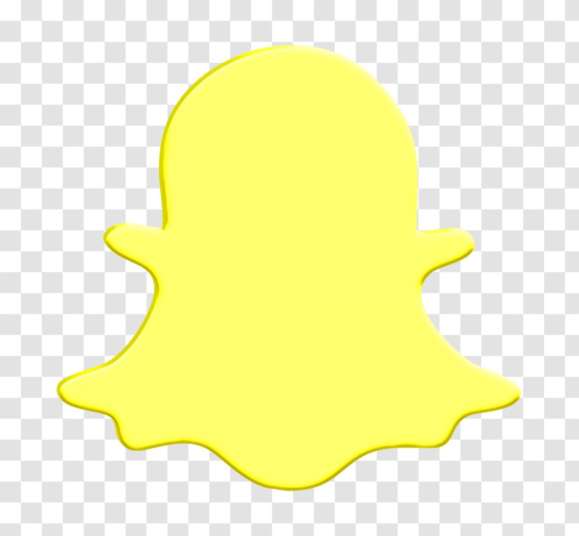 Media Icon Network Snap Chat - Social - Yellow Transparent PNG