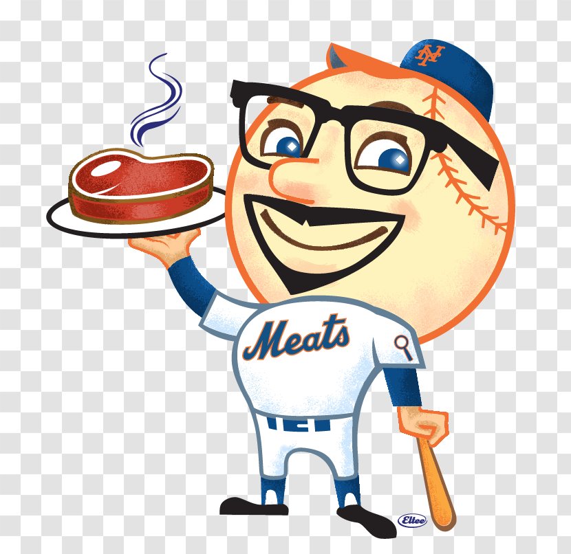 Mr. Met New York Mets Mascot Cartoon T-shirt - Human Behavior - Meat Platters To Go Transparent PNG