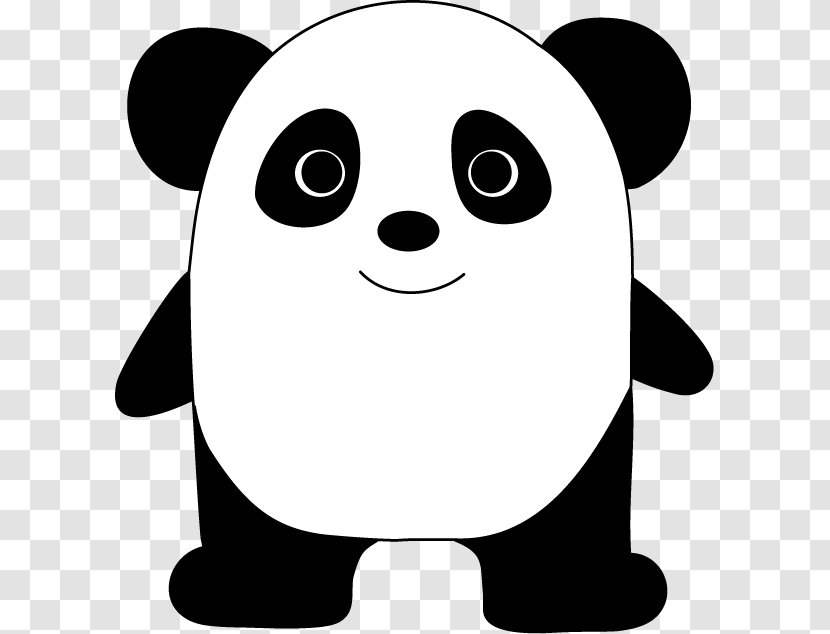 Giant Panda Line Art Cartoon Clip - Watercolor - M 16 Transparent PNG