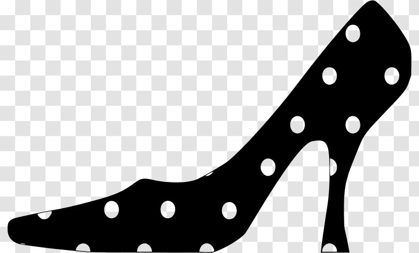 Shoe High-heeled Footwear Stiletto Heel Polka Dot Clip Art Transparent PNG