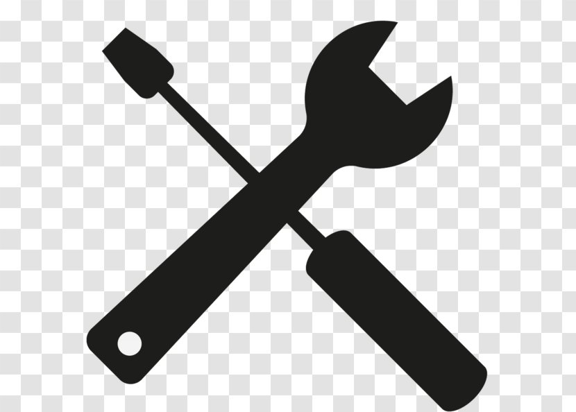 Spanners Adjustable Spanner Hand Tool Clip Art - Black And White - Vector Transparent PNG