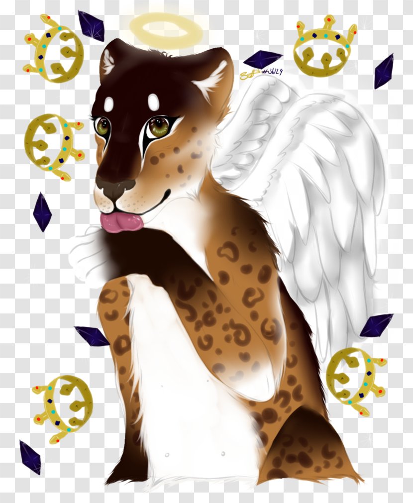 Big Cat Lion Cartoon - Divergent Halo Transparent PNG