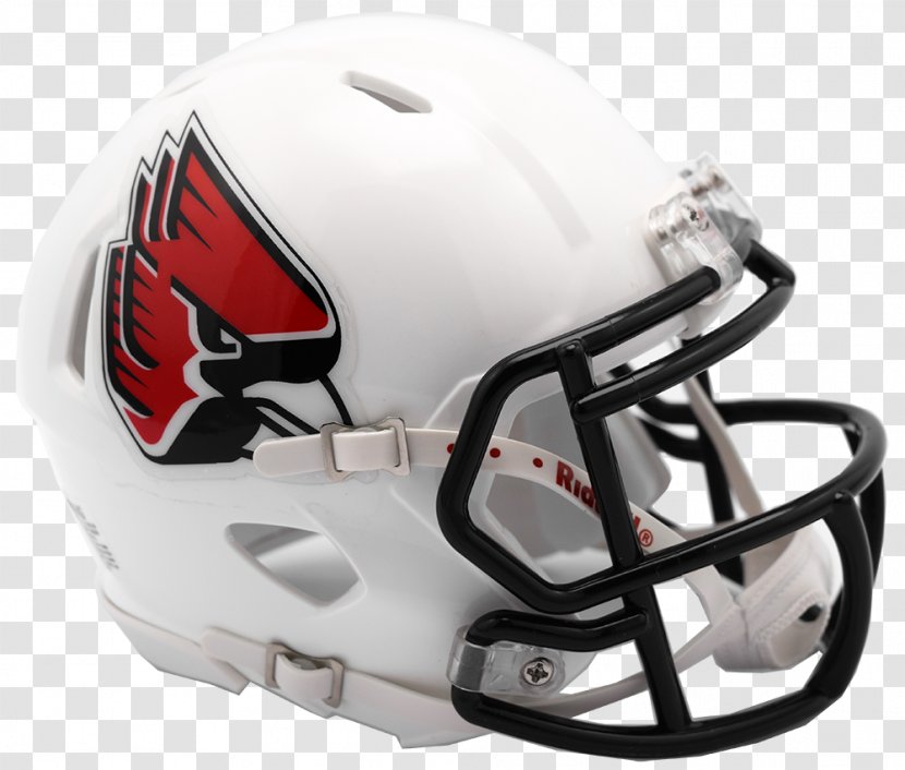 American Football Helmets Bicycle Lacrosse Helmet Motorcycle Ball State Cardinals - Riddell Transparent PNG