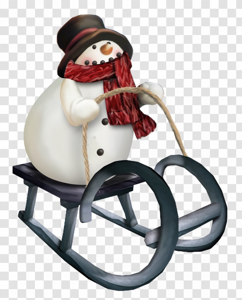 Christmas Snowman - Santa Claus - Rocking Chair Vehicle Transparent PNG