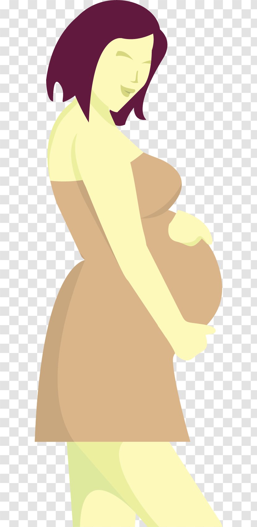 Woman U5b55u5987 Illustration - Cartoon - Hand-painted Pregnant Women Transparent PNG