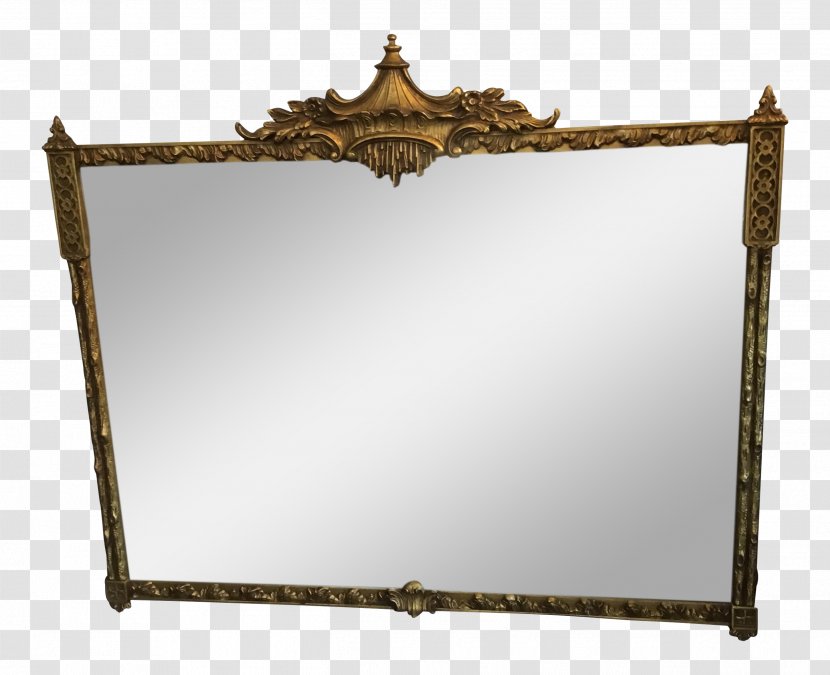 Mirror Gold Gilding Chinoiserie Picture Frames - Carving Transparent PNG