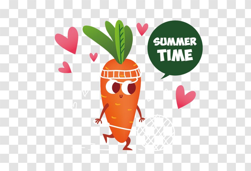 Fruit Cartoon Clip Art - Food - Love Carrot Transparent PNG