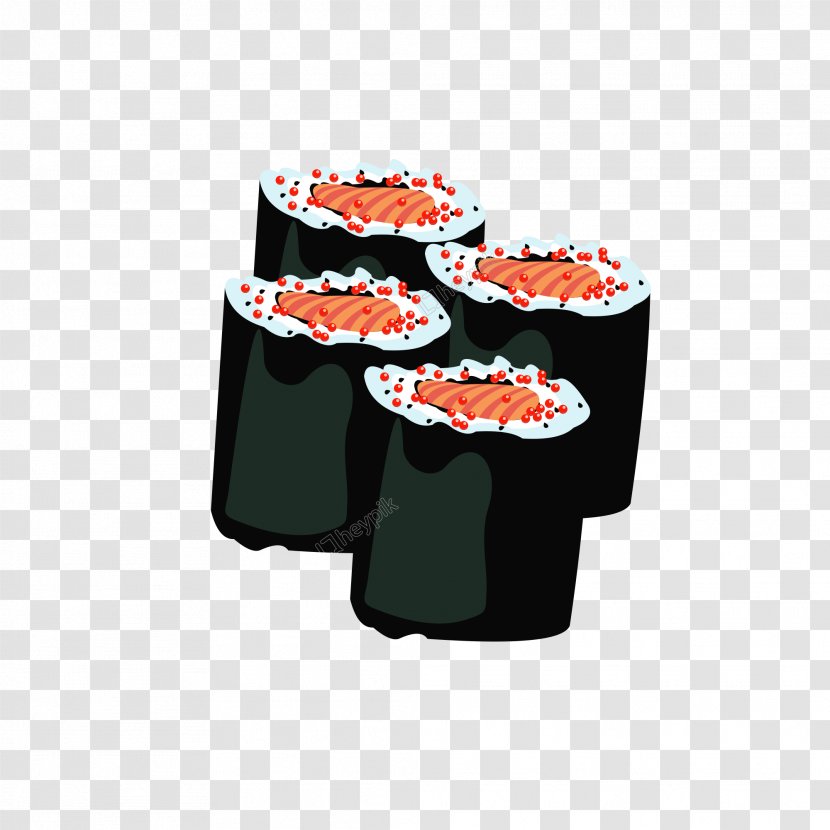 Sushi Vector Graphics Japanese Cuisine Food - Side Dish - Wakame Roll Transparent PNG