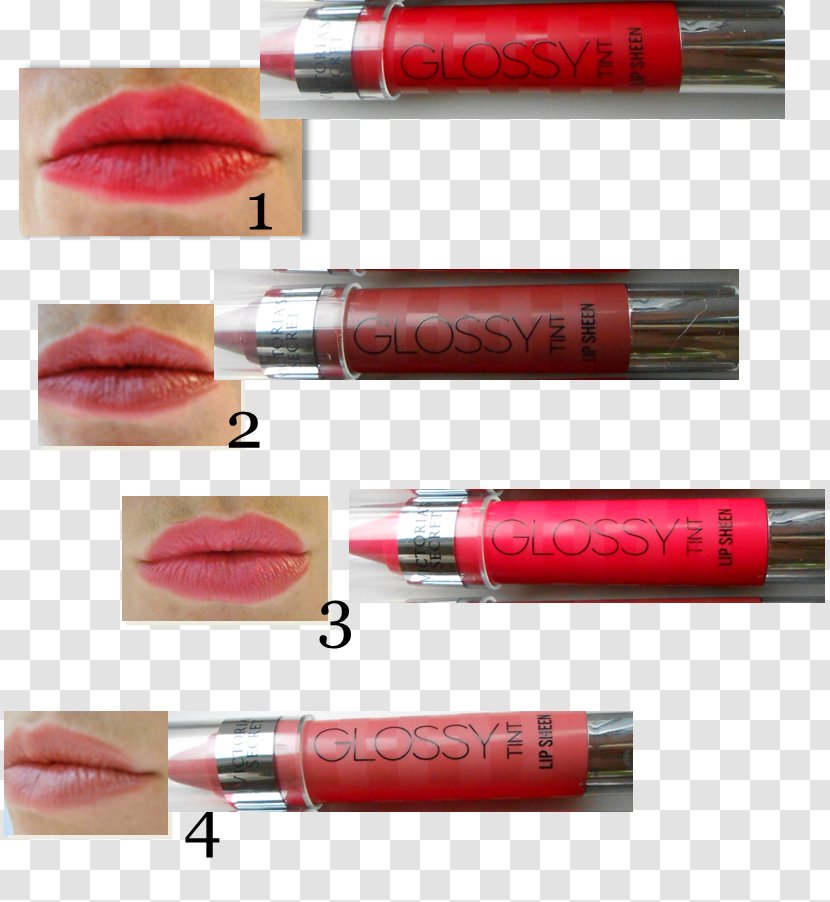 Lipstick Lip Gloss Stain Red Transparent PNG
