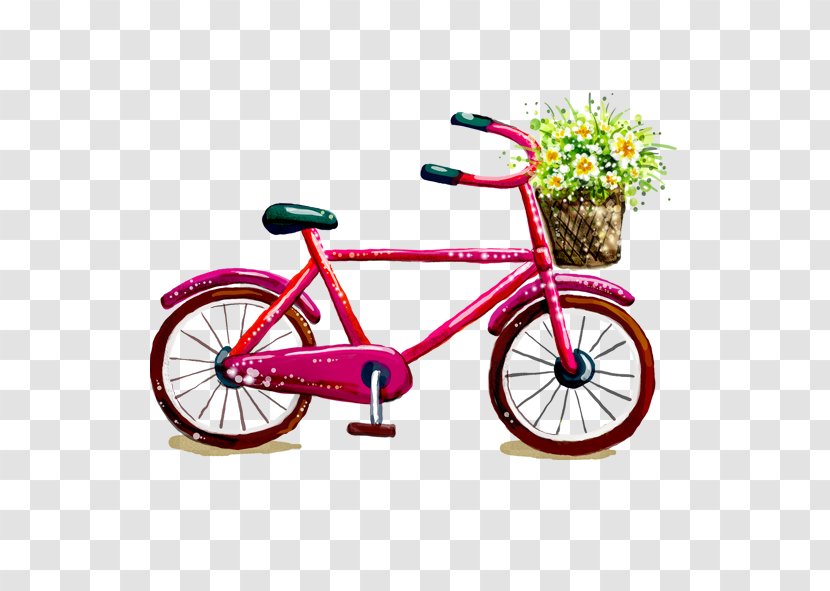 Cartoon Download Clip Art - Bicycle Saddle - Spring Bike Transparent PNG