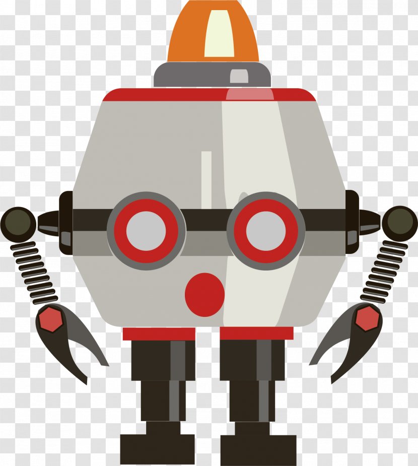 Robot Euclidean Vector Diagram Illustration - Machine - Hand-painted Transparent PNG