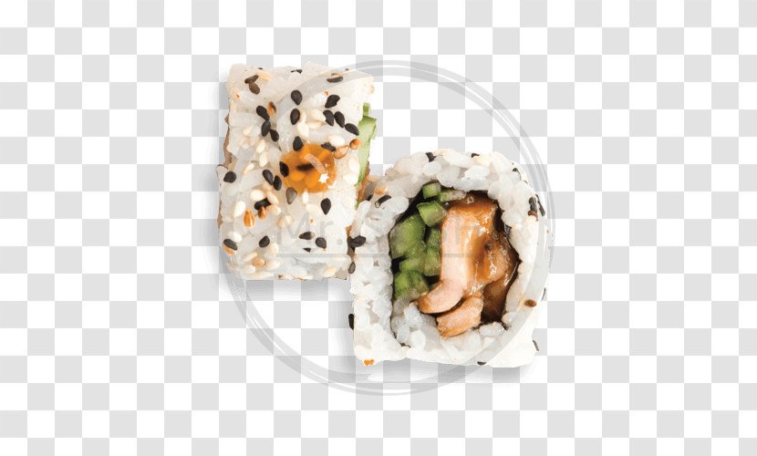California Roll Yakitori Sushi Vegetarian Cuisine Gimbap - Asian Food Transparent PNG