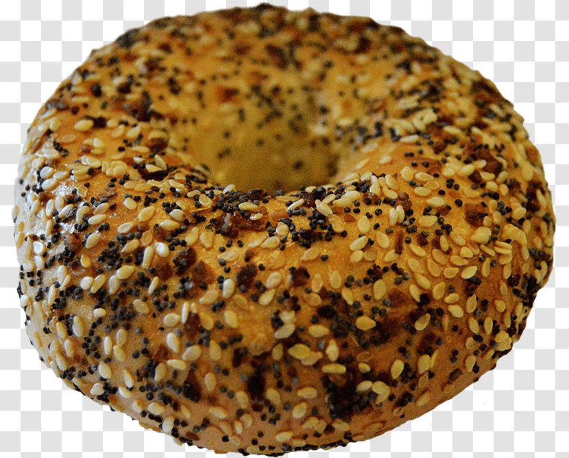 Bagel New York City Bialy Simit Food - Poppy Seed Transparent PNG