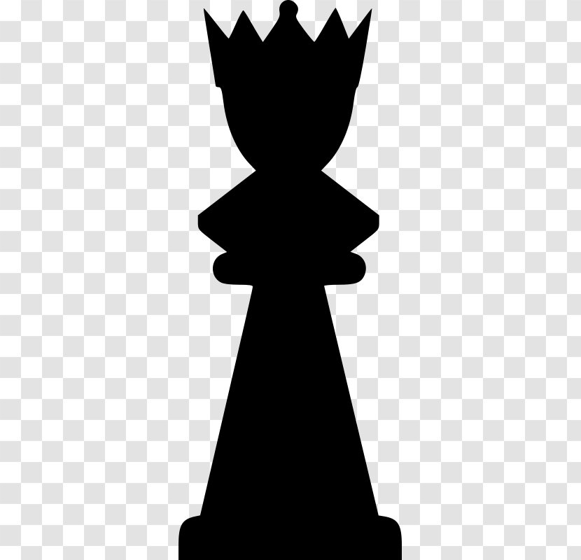 Chess Piece Queen White And Black In - Monochrome Photography Transparent PNG