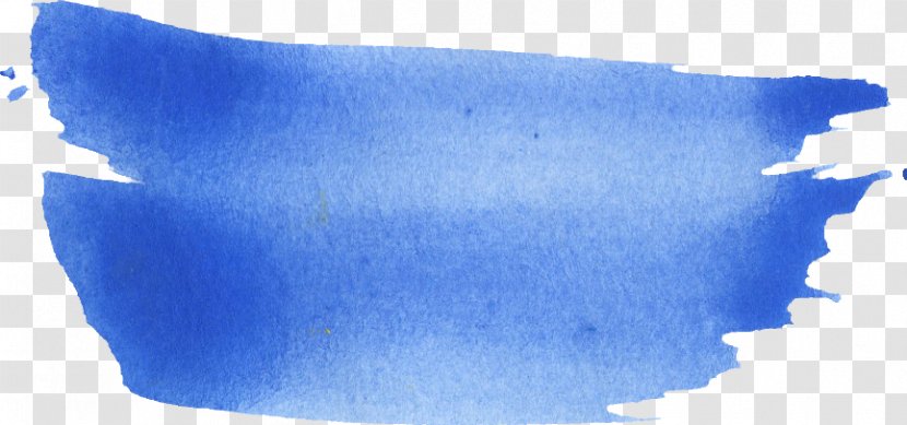 Watercolor Painting Brush - Electric Blue Transparent PNG