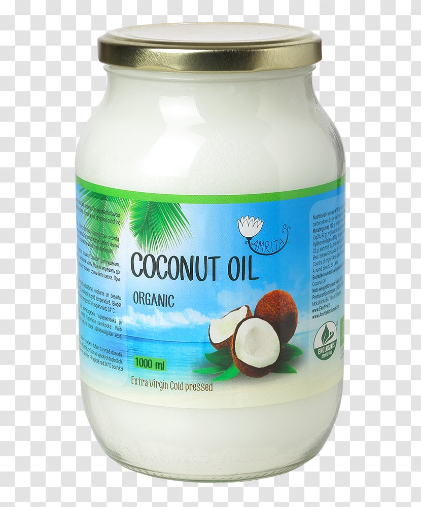 Organic Food Coconut Oil Cooking Oils - Virgin Transparent PNG